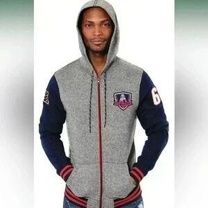 NFL Team Gear-Patriots Zip up hooded sweatshirt, Mens Size XL, Unisex